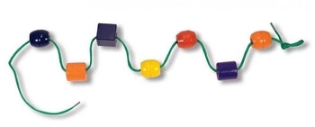 Zestaw dużych koralików do nawlekania