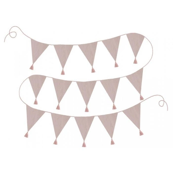 Girlanda ozdobna pudrowy róż Jabadabado