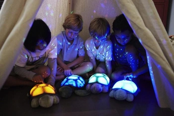 Cloud b&#174; Twilight Turtle&#8482; Blue - Lampka nocna z projekcją świetlną - Żółw niebieski