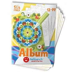 Album do kolorowania piaskiem Mandala Art 12l+ SABBIARELLI