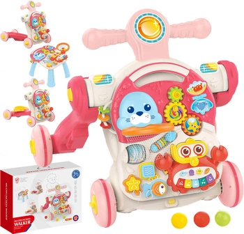 WOOPIE Pchacz Chodzik Stolik Edukacyjny Hulajnoga Jeździk 4w1