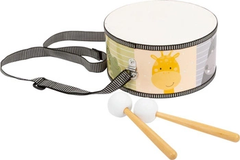 Bębenek dla dzieci Żyrafa, hipopotam, małpa, krokodyl i spółka 11952-small foot zabawki muzyczne