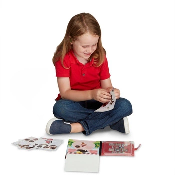 Książeczka z naklejkami wielokrotnego użytku Miny na twarzy Farma 40511-Melissa & Doug, naklejki dla dzieci