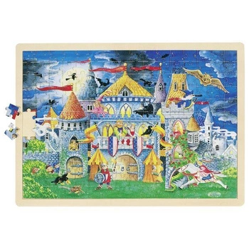 Baśniowy świat, puzzle drewniane 192 elementy, goki