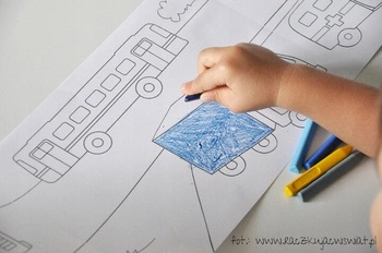 Kolorowanka w rolce Pojazdy 1+ COLORESCA