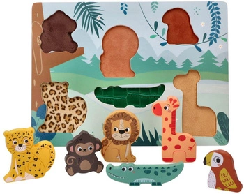 Układanka dotykowa 3D Zwierzęta z safari