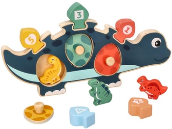 Układanka dinozaur z cyferkami