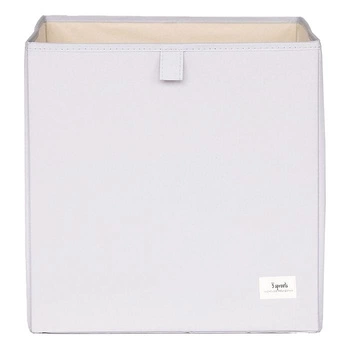 3 Sprouts Pudełko na Zabawki Recycled Solid Light Gray