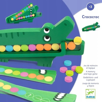 Gra drewniana edukacyjna KROKODYL Djeco