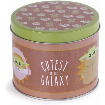 STAR WARS: THE MANDALORIAN (CUTEST IN THE GALAXY) MUG TIN GIFT SET:mug, coaster / zestaw prezentowy Gwiezdne Wojny THE MANDALORIAN (CUTEST IN THE GALAXY): filiżanka plus podkładka w ozdobnej puszce