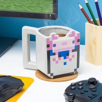 Minecraft Axolotl 3D Shaped Mug / kubek 3D Minecraft Axolotl