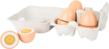 Zabawki drewniane Wiejskie jajka 10591-Small Foot, produkty spożywcze do krojenia