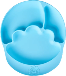 Nana's Manners BLUE Talerz silikonowy z przyssawką