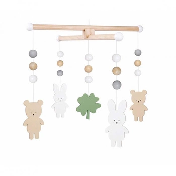 Drewniane mobile miś i królik, Jabadabado