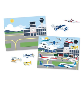 Książeczka z naklejkami wielokrotnego użytku Pojazdy 14199-Melissa & Doug, naklejki dla dzieci