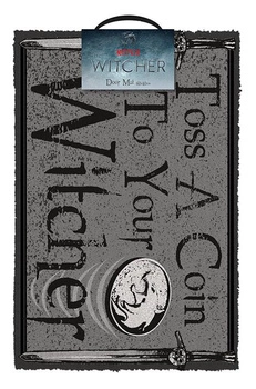 Wycieraczka pod drzwi Wiedźmin - Daj grosz (60x40 cm)