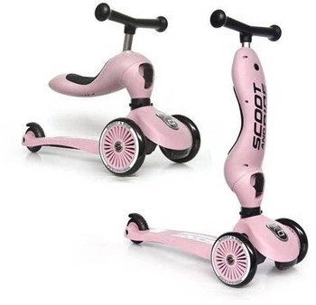 SCOOTANDRIDE Highwaykick 1 2w1 Jeździk i hulajnoga 1-5 lat Rose