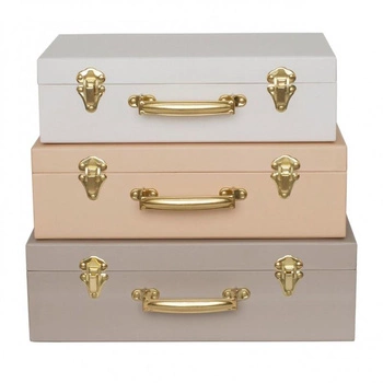 Walizki beżowe - zestaw 3 sztuk Jabadabado