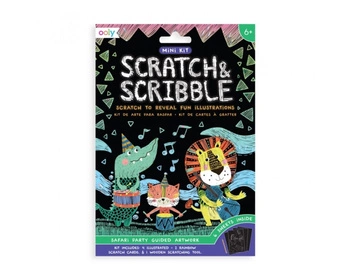 Zdrapywanki Mini - Impreza Safari  Scratch & Scribble - Ooly
