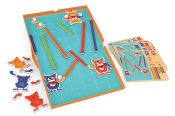 Scratch, magnetyczna układanka - 20 kart zadań Stworki
