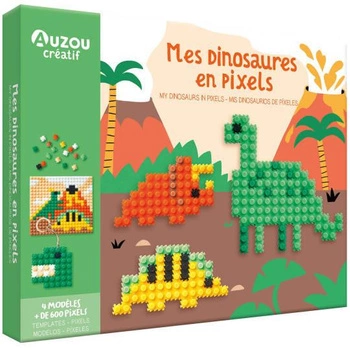 Auzou Zestaw kreatywny piksele Dinozaury 25510