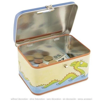 Metalowa skarbonka pirat lub księżniczka 60718-Goki, skarbonki dla dzieci