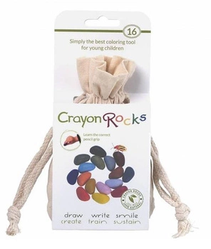 Kredki Crayon Rocks w bawełnianym woreczku - 16 kolorów