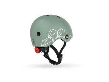 SCOOTANDRIDE Kask XXS-S dla dzieci 1-5 lat Green Lines