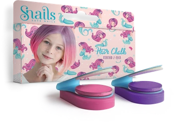 Zmywalne kredy do włosów Hair Chalk 2 szt Snails - Mermaid