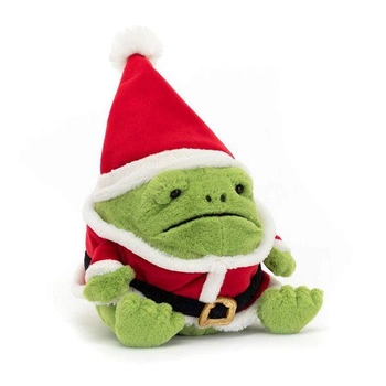 JellyCat - Żaba Święty Mikołaj 16 cm