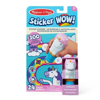 Sticker Wow stempel z naklejkami Jednorożec 32013 Melissa & Doug książeczka z naklejkami