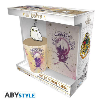 Zestaw prezentowy Harry Potter: kubek (250 ml), brelok, notatnik "Hogwarts" - ABS